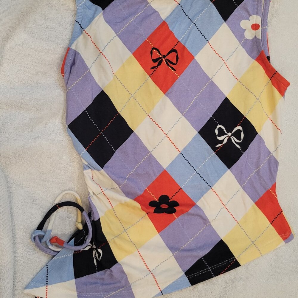 (NWT) Lisa Says Gah - Erin Tank - Cirque Argyle (XS) - Picture 5 of 10